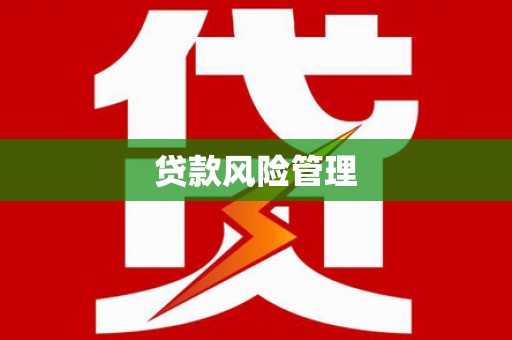 钦州贷款风险管理