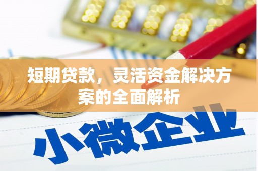 钦州短期贷款，灵活资金解决方案的全面解析